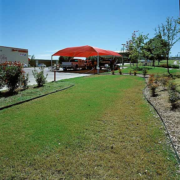 Grass Pavers were installed in the fire lane access areas using Grasspave2.