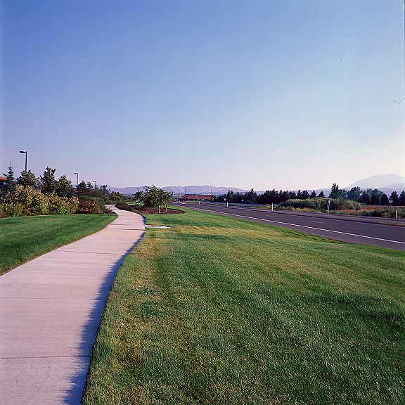 Grass Pavement was installed in the utility-access areas using Grasspave2.