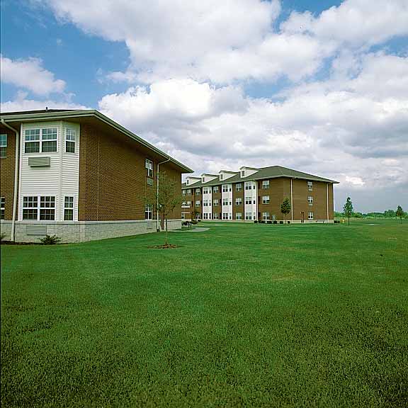 A Turf-Reinforcement System was installed in the fire lane access areas at the Marian Village Apts. in Lockport, Illinois, using Grasspave2.