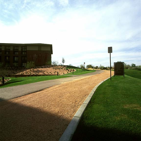 Grass porous pavers and gravel reinforcement were installed in the fire-lane access areas at the Westin Kierland Resort and Spa in Scottsdale, Arizona, using a combination of Grasspave2 and Gravelpave2.
