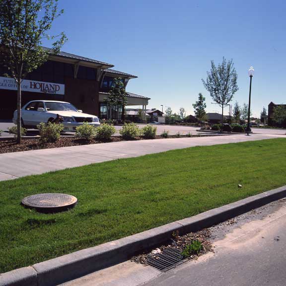 Stormwater Storage was installed at the Eagle Office Complex, Forum One Bldg., Eagle, Idaho, using Rainstore3.