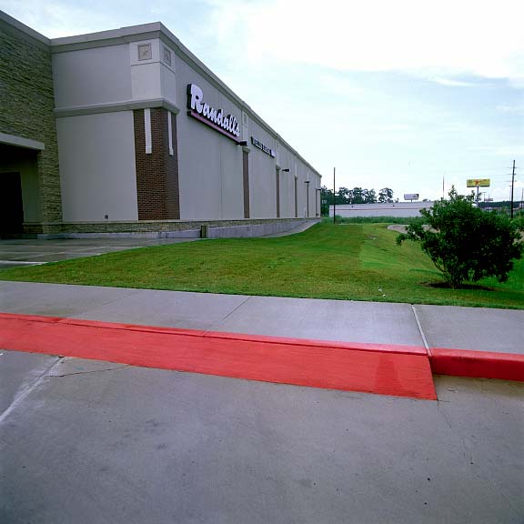 Pervious-Grass Paving was installed in the fire lane access areas at Randalls Supermarket, Conroe, Texas, using Grasspave2.