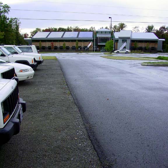 Aggregate Paving was installed in the parking area at The Pennsylvania Environmental Protection's Cambria Office, using Gravelpave2.