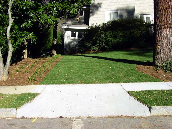 Turf Stabilization was installed in the driveway of this private residence in Atlanta, Georgia, using Grasspave2.