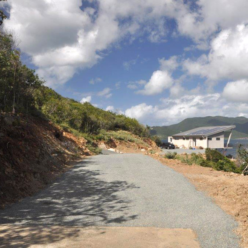 Aggregate Paver was installed in a residential driveway in Saint John, U.S. Virgin Islands, using Gravelpave2.